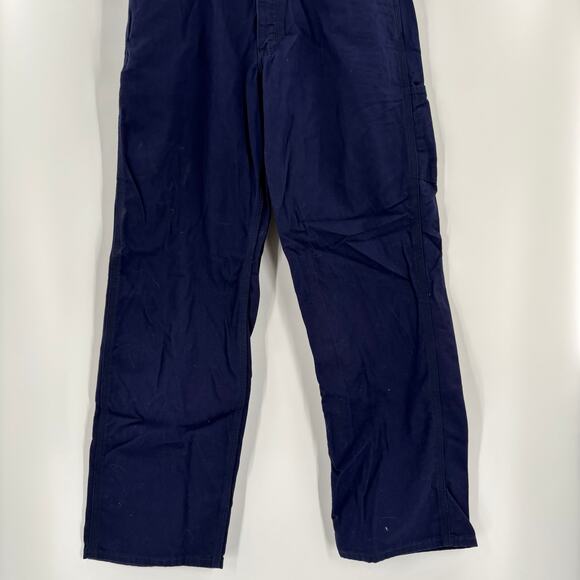 Carhartt FR 34x32 Navy Blue Carpenter CAT2 Loose Fit Denim Jeans - Picture 6 of 7